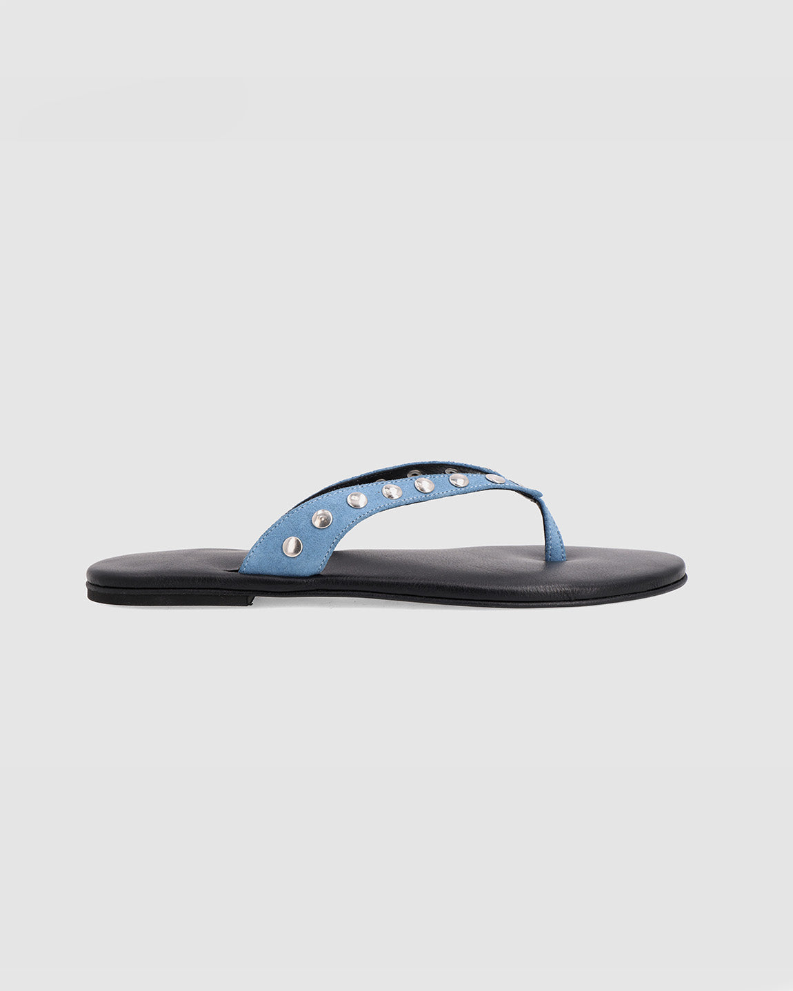 BLUE PIERCED SLIPPER