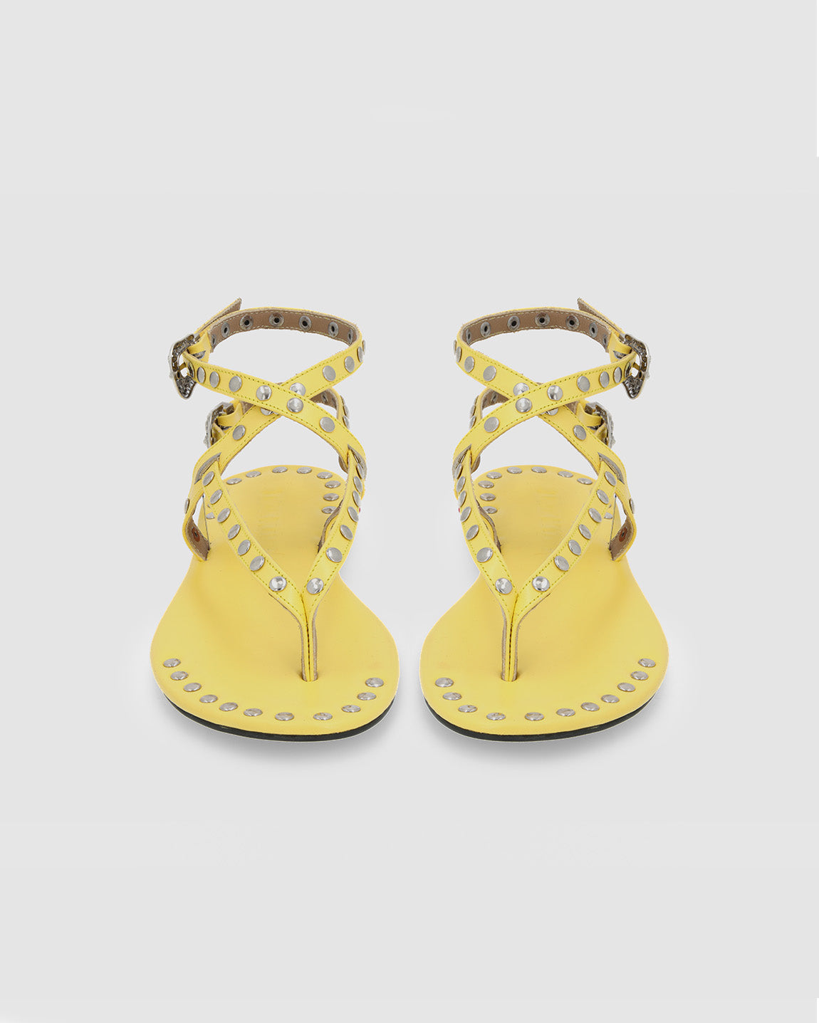 CUSTARD PIERCED SANDAL
