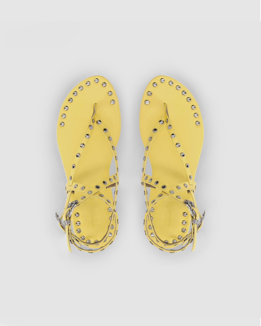 CUSTARD PIERCED SANDAL
