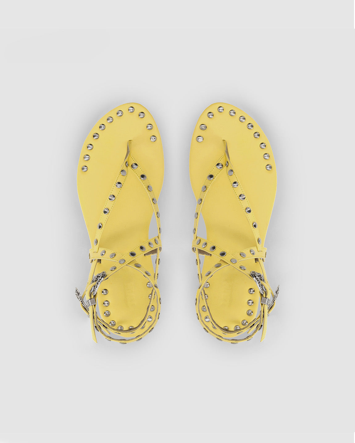 CUSTARD PIERCED SANDAL